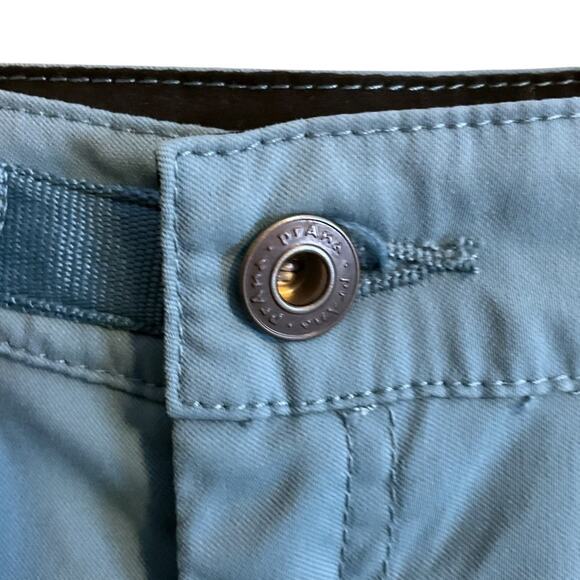 Prana Pants Woman’s Sz 6 Outdoor Hiking Trekking Camping Capri Cropped Blue - Picture 5 of 11